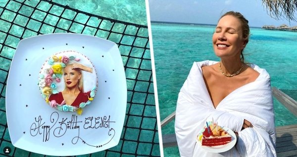 Елена Летучая на Мальдивах получила подарок в виде собственного лица