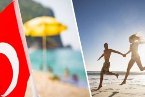 В Анталии потеплело: воздух +27°C, вода +17°C, туристы повалили на пляж