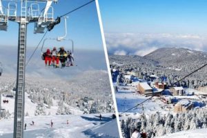⛷ В Улудаге выпал снег: горнолыжный курорт Турции готовится к приему российских туристов
