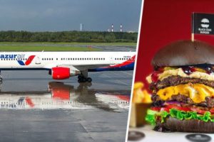 Туристов на рейсах AZUR air будут кормить бургерами и роллами