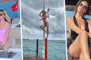 Звезда Первого канала продемонстрировала модные купальники на отдыхе в Турции