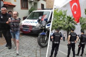 Российского туриста в Анталии в невменяемом состоянии перед отелем скручивали 15 жандармов
